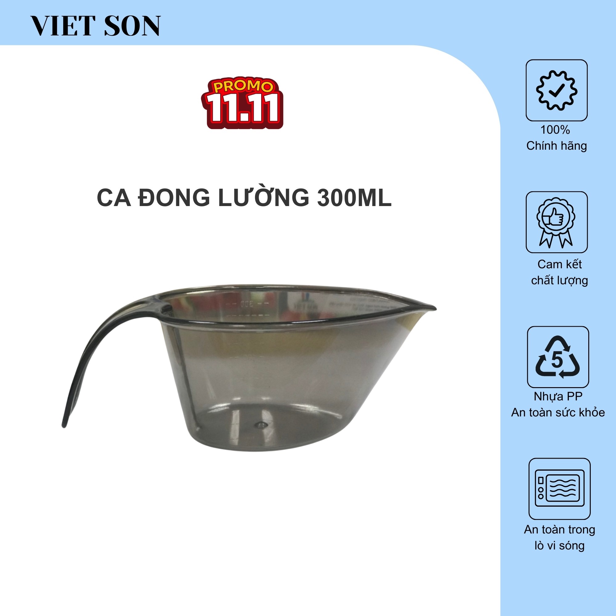 Ca Nhựa Đo Lường Việt Son 300ML